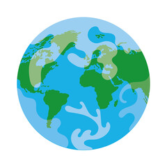 world planet earth maps silhouette