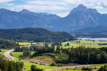 Fototapeta na wymiar Blick von der Alpe Beichelstein