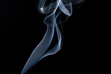 smoke on black