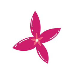 pink flower petals nature decoration icon design