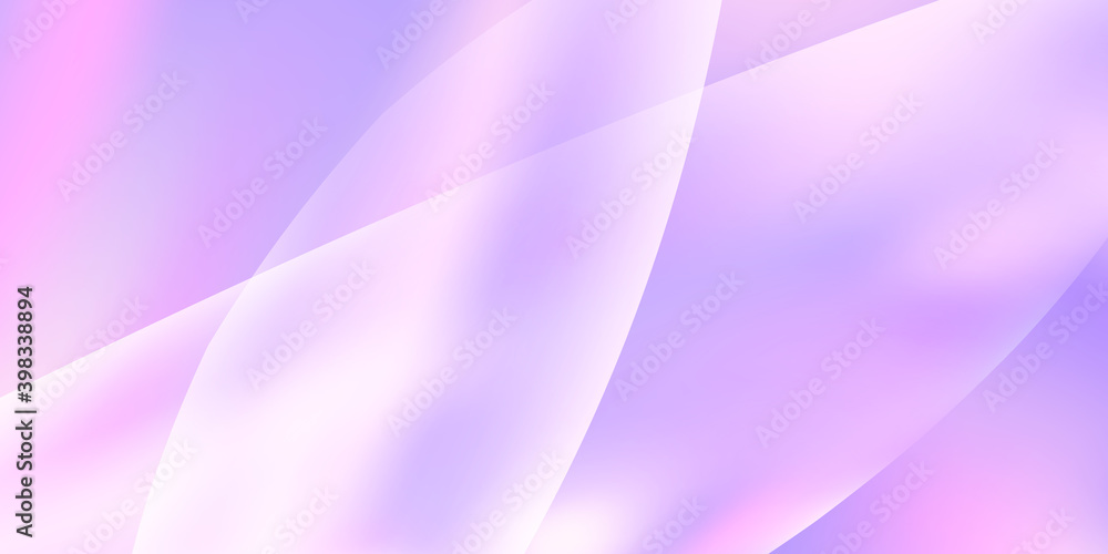 Poster Mauve wallpaper with transparent shapes. Minimal vector graphics