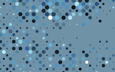 Light BLUE vector layout with circle shapes. Abstract illustration with colored bubbles in nature style. Template for your brand book.