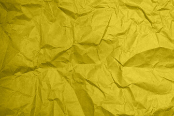 Craft crumpled colored paper for background usage. Eco Zero Waste background. Copy space. Color 2021.
