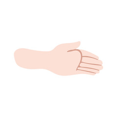 hand human language isolated icon