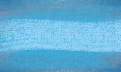 Sfondo azzurro pastello texture canvas pittura. Banner blu spazio vuoto bianco al centro. 