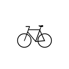 Bicycle icon isolated on white background. Vector illustration.