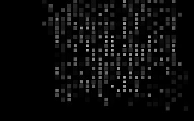 Dark Silver, Gray vector cover in polygonal style. Glitter abstract illustration with rectangular shapes. The template can be used as a background.