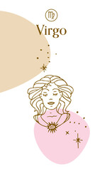 Virgo Zodiac Sign Collage