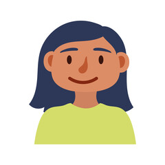 young woman avatar character icon