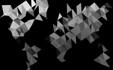 Light Silver, Gray vector abstract polygonal texture. An elegant bright illustration with gradient. The best triangular design for your business.