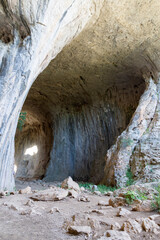 Prohodna cave known as God's eyes, Bulgaria