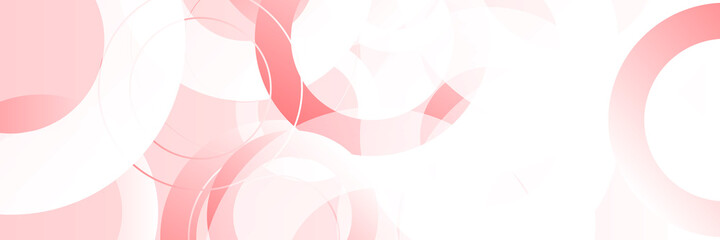 Abstract light red circle abstract background for wide banner