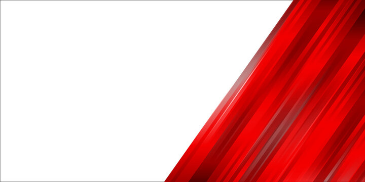 Modern abstract white and red contrast business presentation background with 3D overlap layers effect.