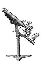 illustrator of an old telescope
