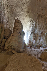 Prohodna cave known as God's eyes, Bulgaria
