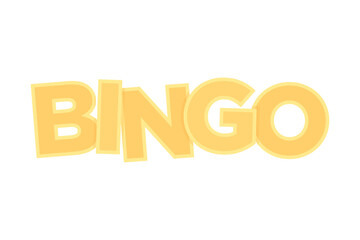 Bingo Text, Bingo Background, Bingo Logo, Bingo Sign, Bingo Game, Vector Illustration Background