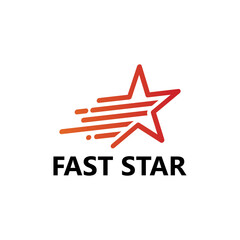 Obraz premium Fast star logo template design