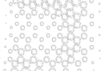 Light silver, gray vector texture with disks.