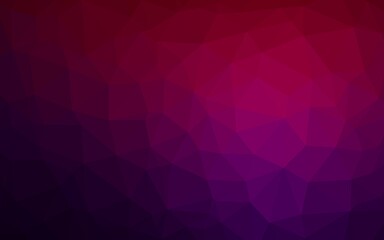 Obraz premium Dark Purple vector abstract mosaic pattern. Geometric illustration in Origami style with gradient. The textured pattern can be used for background.