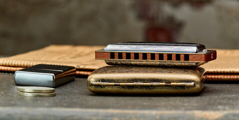 Harmonica Blues Harp - blues diatonic harp for playing country and Western.