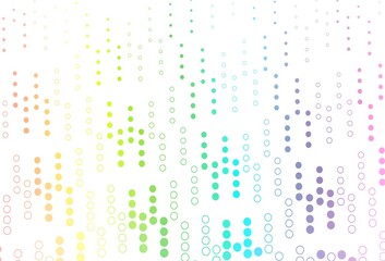 Light Multicolor, Rainbow vector template with circles.