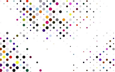 Light Multicolor, Rainbow vector layout with circle shapes. Modern abstract illustration with colorful water drops. Pattern for ads, leaflets.