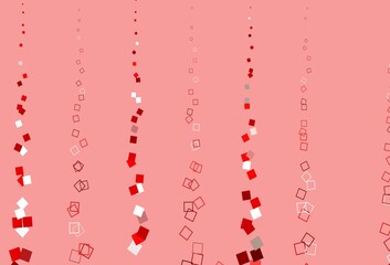 Light Red vector template with square style.