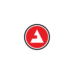 monogram logo, letter A and O design template