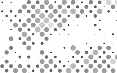 Light Silver, Gray vector texture with disks. Illustration with set of shining colorful abstract circles. Pattern for beautiful websites.