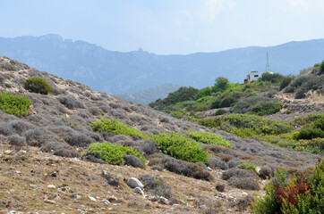 Fototapeta na wymiar Beautiful landscape with hills and mountains, Cyprus