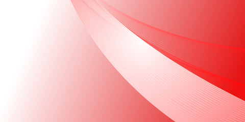 Red white abstract wave line background. Elegant red white gradient presentation background with wave line