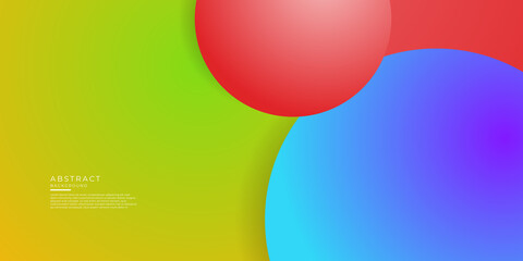 Amazing abstract vector 3D colorful balls illustration template for poster, flyer, magazine, journal, brochure, book cover. Corporate web site landing page minimal background and banner design layout