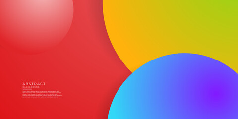 Amazing abstract vector 3D colorful balls illustration template for poster, flyer, magazine, journal, brochure, book cover. Corporate web site landing page minimal background and banner design layout