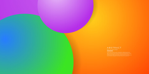 Colorful abstract geometric circle background. Liquid dynamic gradient waves. Fluid marble texture. Modern covers set.