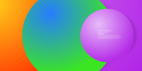 Colorful abstract geometric circle background. Liquid dynamic gradient waves. Fluid marble texture. Modern covers set.