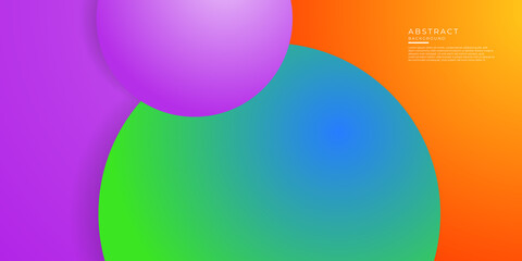Trendy simple circle color gradient abstract background with dynamic wave line effect. Vector Illustration For Wallpaper, Banner, Background, Card, Book Illustration, landing page