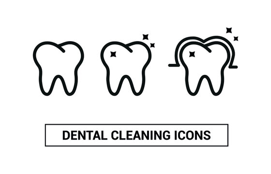 Vector image. Icon of a grinding wheel. Image of dental cleaning.