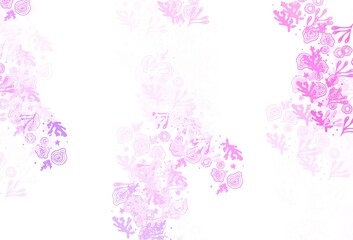 Light Purple, Pink vector texture with abstract forms.