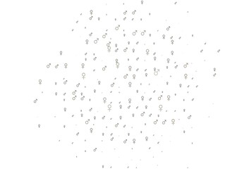 Light black vector template with man, woman symbols.