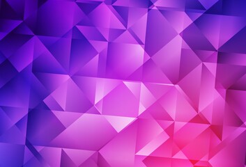 Obraz premium Light Purple, Pink vector polygon abstract layout.