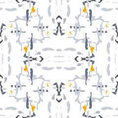 Batik, Hand Drawn. Paint Texture Ornament. 