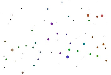 Light Multicolor, Rainbow vector template with circles.