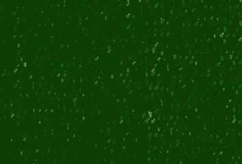 Light green, yellow vector backdrop with gender signs.