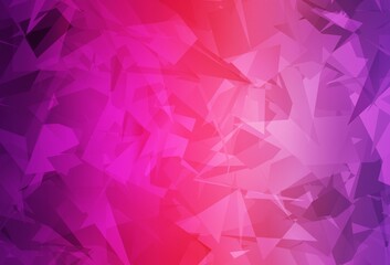 Fototapeta premium Light Purple, Pink vector pattern with random polygonals.