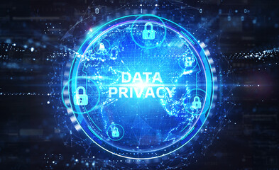 Cyber security data protection business technology privacy concept. Data privacy