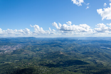 clouds over the mountains