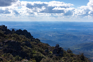 clouds over the mountains