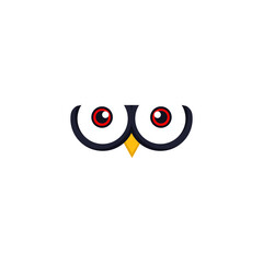 Vector of an owl design on white background, Bird. Animal. Wildlife. Easy editable layered vector illustration.