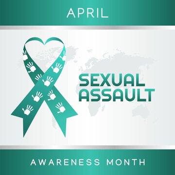 Sexual Assault Awareness Month Vector Illustration. Suitable for greeting card poster and banner.