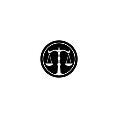 Justice Scales Legal Law Logo Design